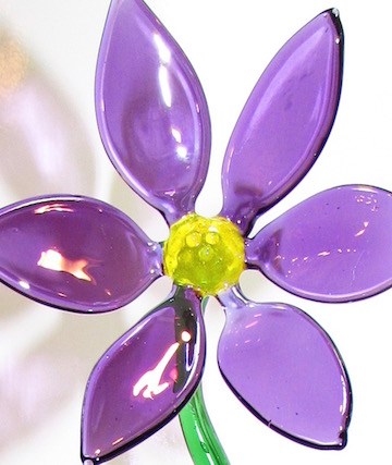 Purple Flower Sculpture
